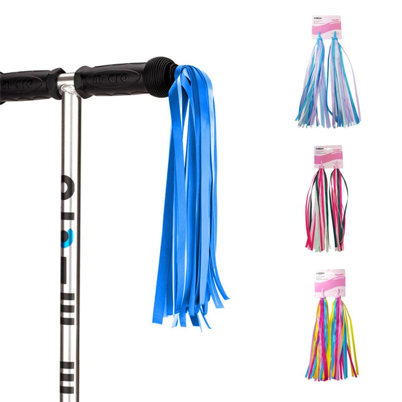 Fietslinten, scooterkwastjes, 2 stuks regenboogfietsstreamers voor
