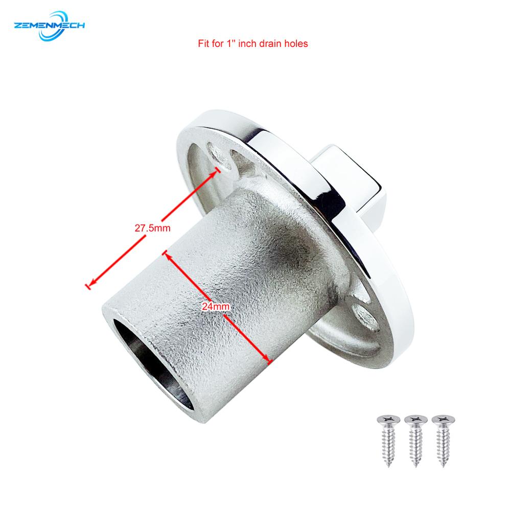 25mm 316 Stainless Steel Boat Garboard Drain Plug Bung Hole Drainage Marine Dinghy Transom Hardware Kayak Boat Accessories