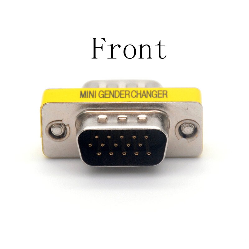 Akcesoria komputerowe 15 Pin HD15 d-sub DB15 VGA z męskiego na męskie zmiana płci konwerter Adapter