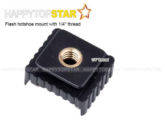Flash Hotshoe Shoe Mount With 1/4" Screw Thread SC-6 for Canon Nikon Yongnuo Flash Speedlite Flashgun Flashlight LED