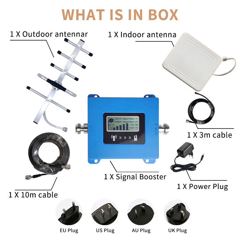 4G Cellulaire Versterker Gsm 900 1800 2100 2600Mhz Cellphone Cellulaire Repeater Gsm Dcs Wcdma Lte 2G 3G 4G Mobiele Signaal Booster