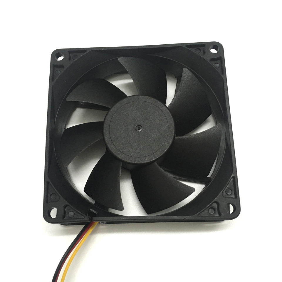 F8025 80mm Computer Cooler Fan Desktop Cooling Fan Low Noise 12V Exhaust Fan for PC Case / Power Supply