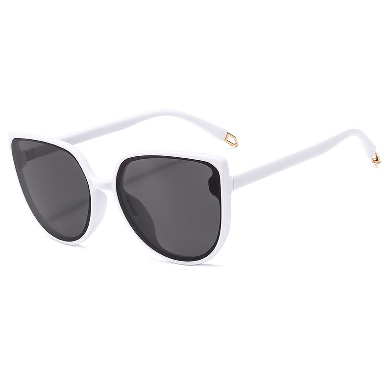 Mode Zonnebril Vissen Rijden Zonnebril Mannen UV400 Gepolariseerde Vierkante Metalen Frame Mannelijke Motor Zonnebril Unisex: Solid White