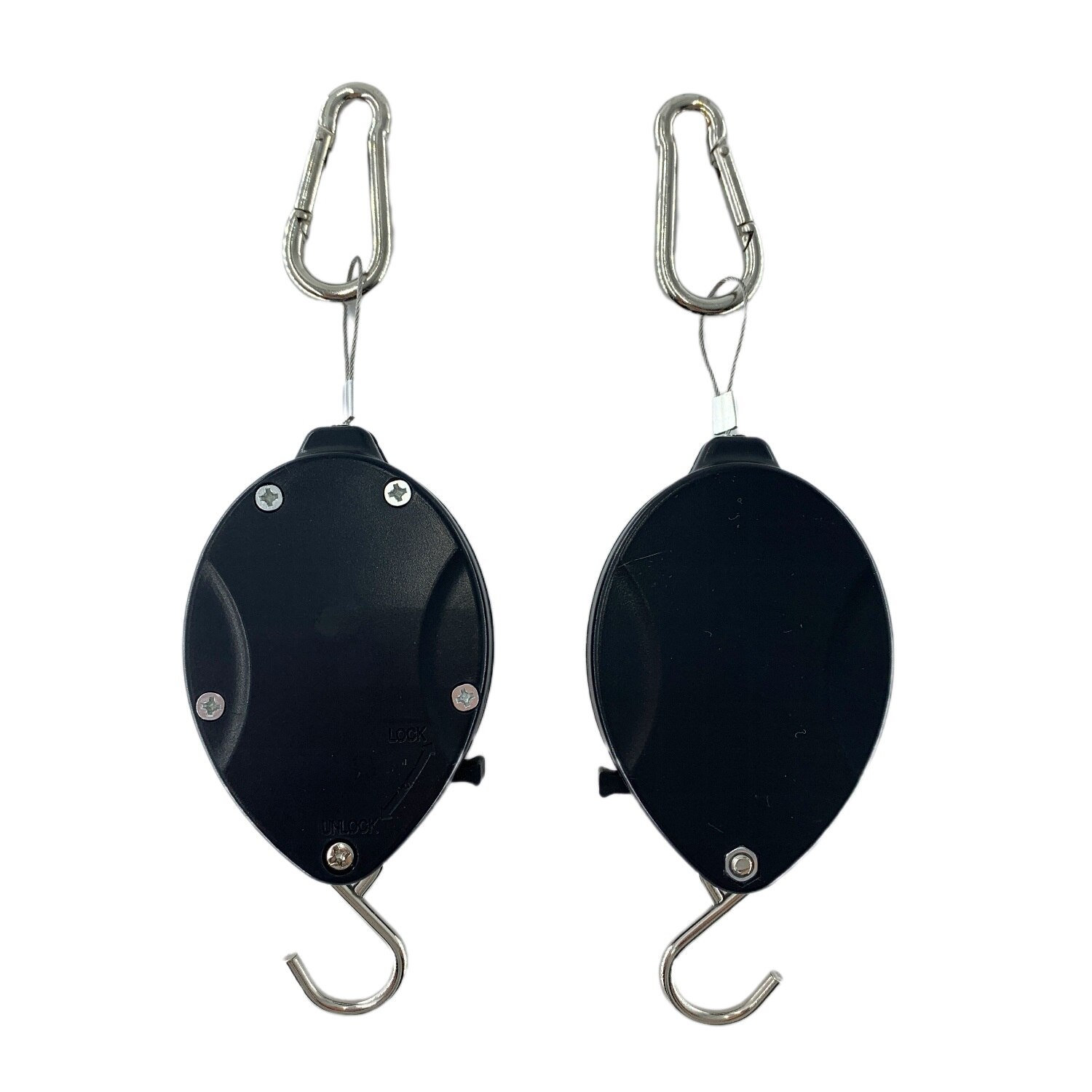Retractable Plant Wire Pulley, Adjustable Plant Hanger Hook with Locking Mechanism for Hanging Plants, Garden Flower Baskets, Po: 2PCS
