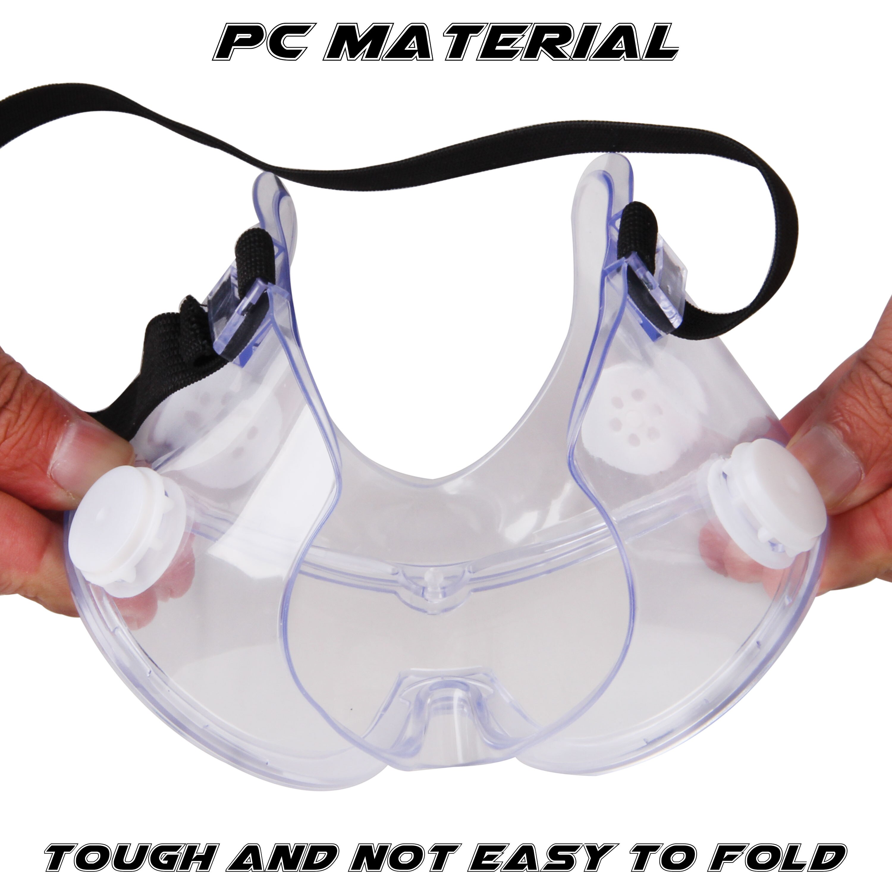 2PCS Lightweight Outdoor Goggles Anti-fog/Anti-Dust Protective Spectacles With Special Ventilated