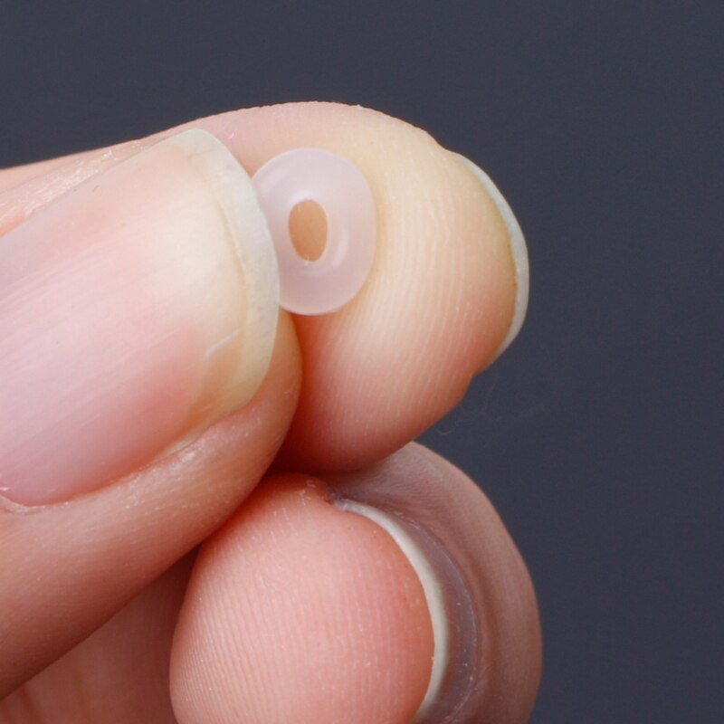 100Pcs Silicone Rubber Stoppers Ring Bead Charms Bracelets Compatible for Use Alone or with Clip Lock Spacer Charm Beads