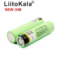 LiitoKala Original NCR18650B 34B 3.7V 18650 3400mAh Rechargeable Lithium Battery Flashlight Battery