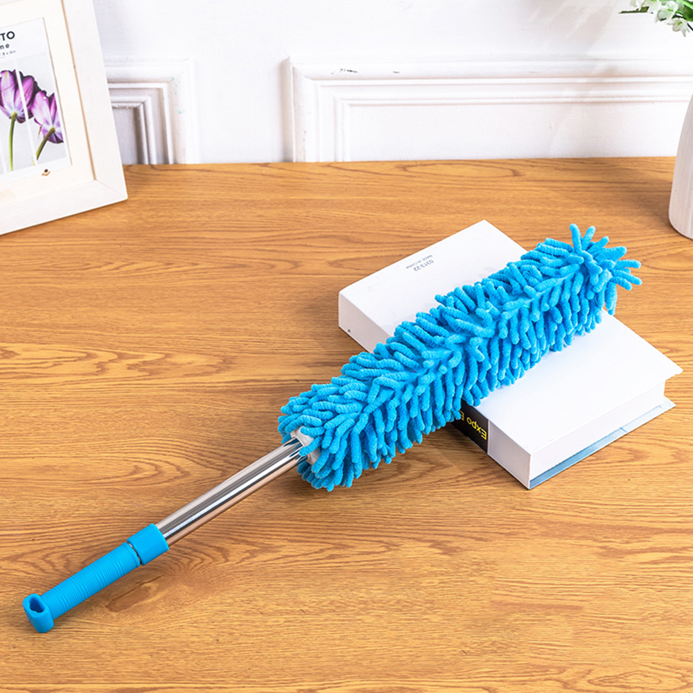 2Pcs Extendable Duster Telescopic with Microfiber Head Removable and Machine Washable Duster Dusting Brush Pole for Office/Home