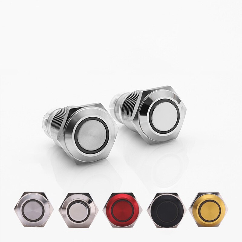 16mm 12V Silver Waterproof stainless steel LED Pow... – Vicedeal