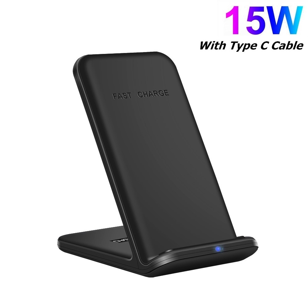 30W Qi Wireless Charger Dock Stand For iPhone 12 11 Pro XS XR X 8 Fast Charging Station Phone Charger for Samsung S21 S20 S10: 15W