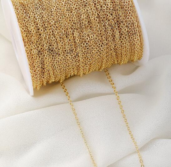 1 Meter Plated Kruis Ketting Kruis Ketting Voor Sieraden Maken Diy Ketting Oorbellen Armbanden Ketting Spool: M