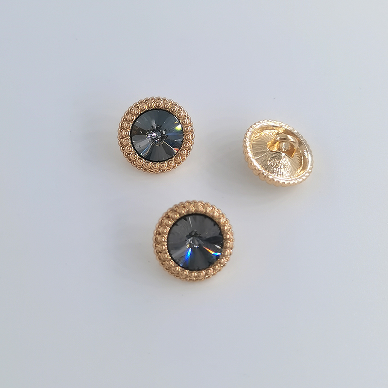 boutons à coudre couture materiel accessoires couture bouton bouton couture Boutons ronds en strass de , 12.5/15/18/21MM, boutons de en métal doré pour vêtements, accessoires de couture, bricolage