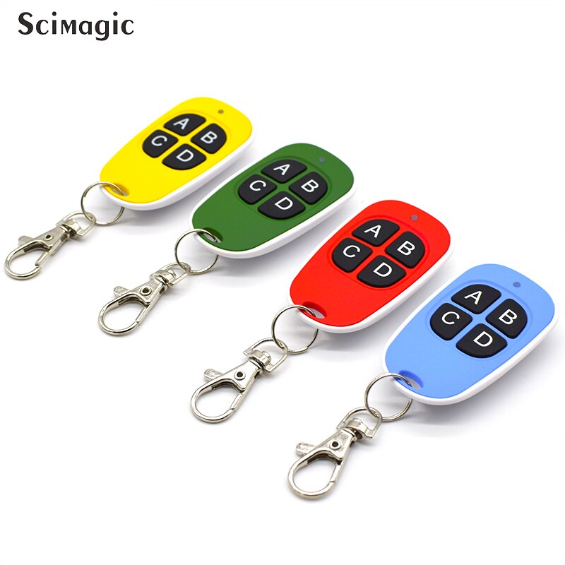 Télécommande 4 canaux | 4 couleurs chaudes, télécommande 433Mhz, Code de copie à distance, portail de clonage électrique, porte de Garage, porte-clés Auto