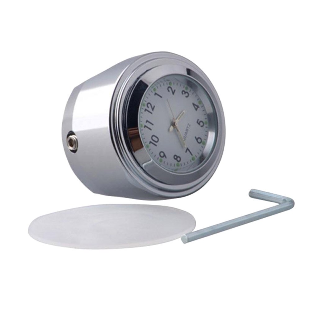 Motorfiets Quartz Klok 7/8 Inch Stuur Mount Horloge Motorbike Chrome Dial Klok Waterdicht Voor Harley Cruiser Atv Scooter