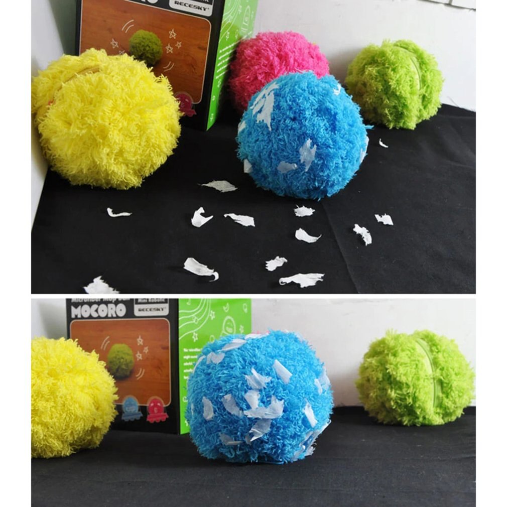 Automatic Rolling Ball Electric Dust Cleaner Mini Sweeping Robot Vacuum Cleaner Interactive Cat Toy