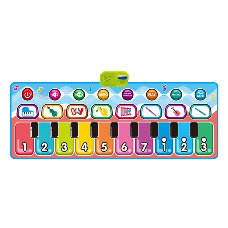 Music piano pad Electronic piano keyboard game pad Portable music blanket B2QD: 1