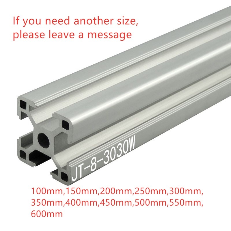 Cadre d'aquarium en matériau lourd 3030w, profilé en alliage d'aluminium 3030, standard européen industriel