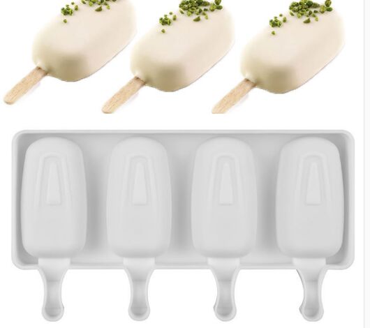 4 hole Stick ice mould silicone ice cream mold ice cube maker