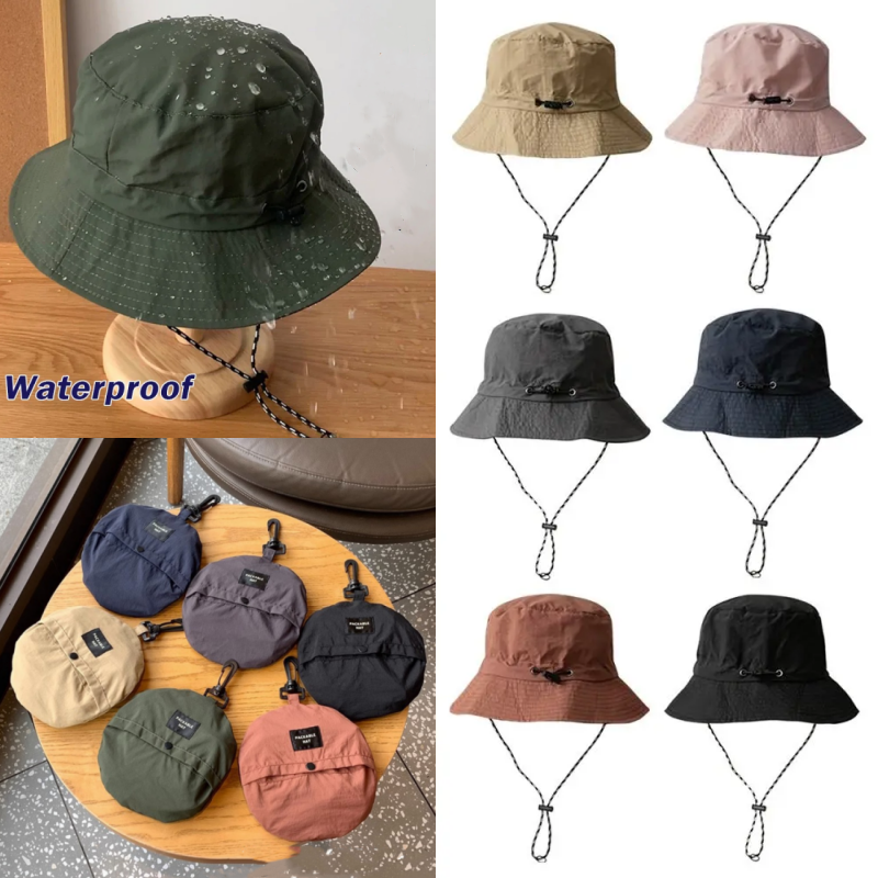 Cappello da pescatore protetto a tesa larga estivo Cappello da pescatore da equitazione Escursionismo Cappello da sole con protezione solare Cappellino impermeabile ad asciugatura rapida Uomo Donna Protezione solare