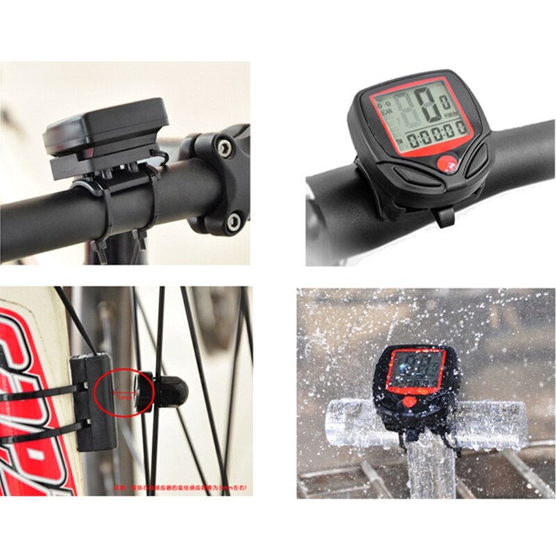 Prędkościomierz rowerowy licznik rowerowy cyfrowy komputer LCD prędkościomierz rowerowy robić roweru wodoodporny licznik rowerowy stoper
