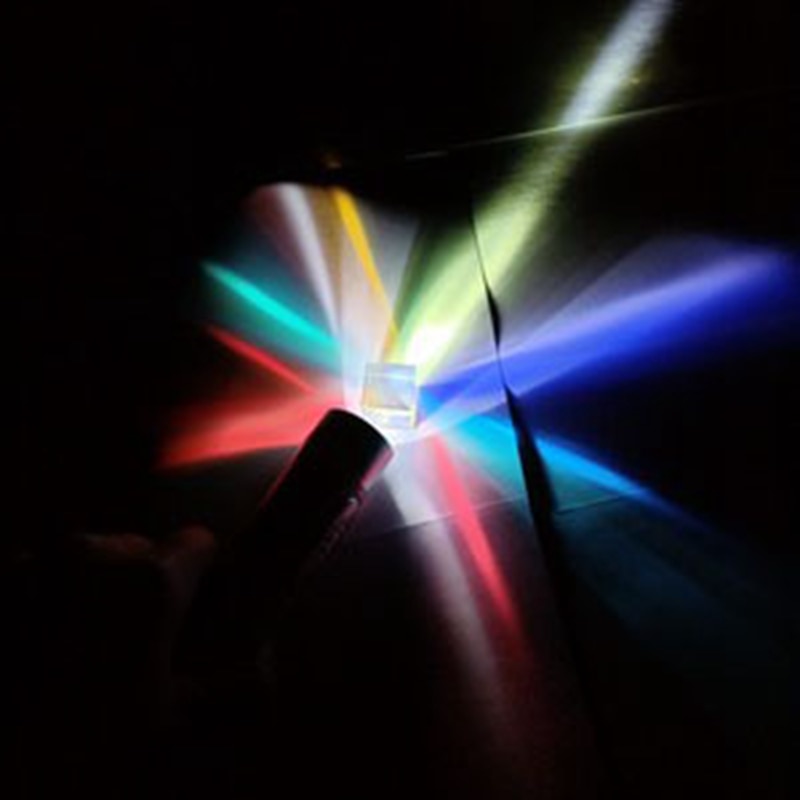 8mm Cubic Science Cube Optical Prisma Photography with Hexahedral Prism Home Decoration Prism Glass