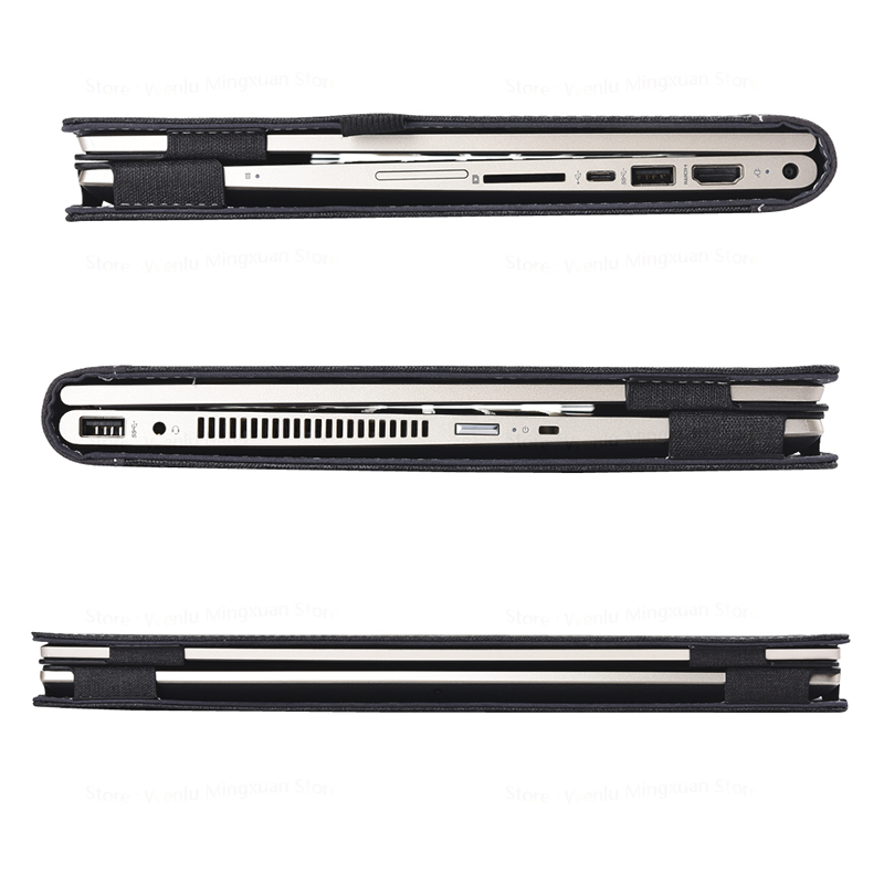 Detachable Case For Hp Pavilion 14" Laptop Sleeve Cover For Hp Pavilion X360 Convertible 14 Inch PU Leather Protective Case