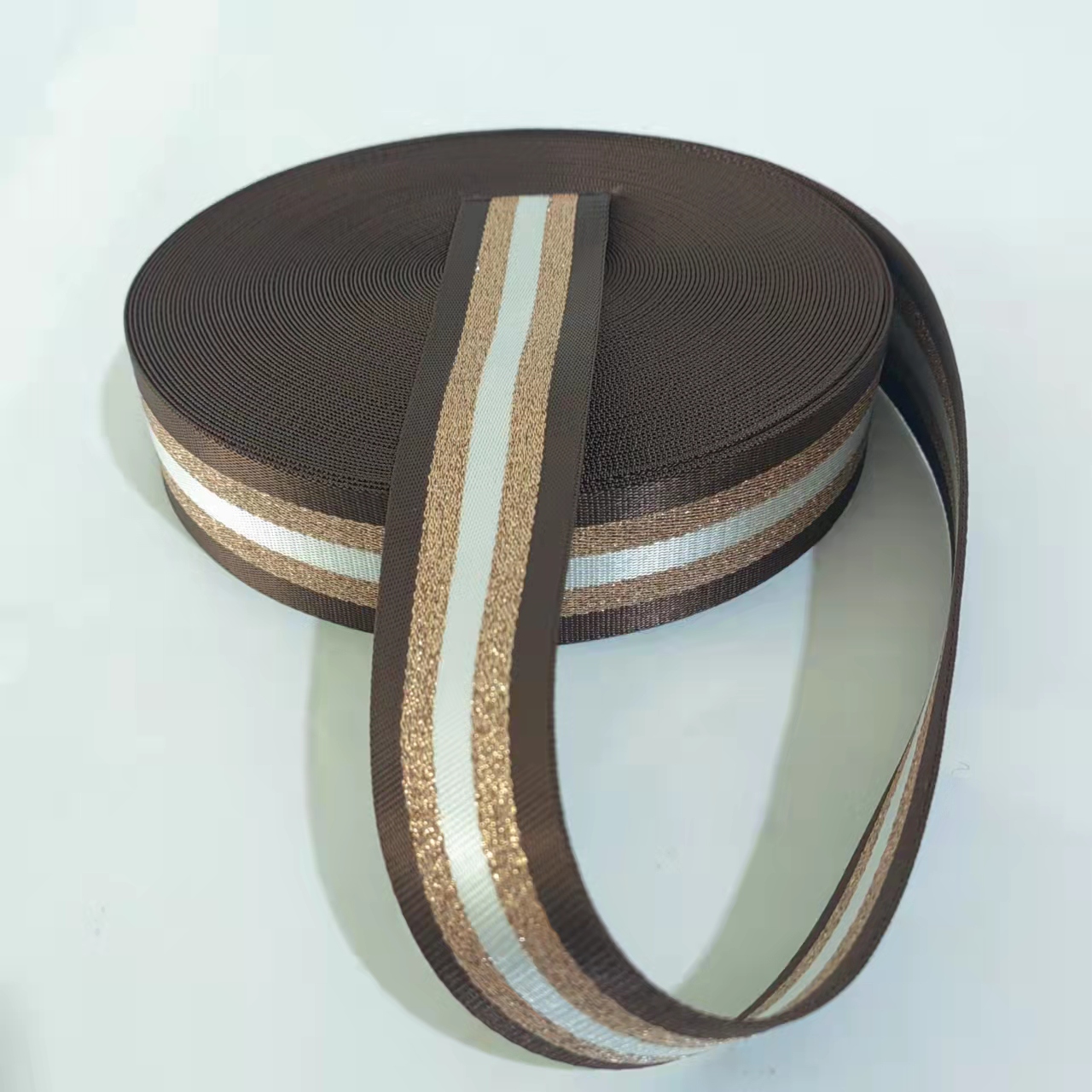 5-metrowa szeroka 5cm taśma saszetka do paska wstążka do tekstylia do DIY pasek ozdobny akcesoria do szycia: coffee