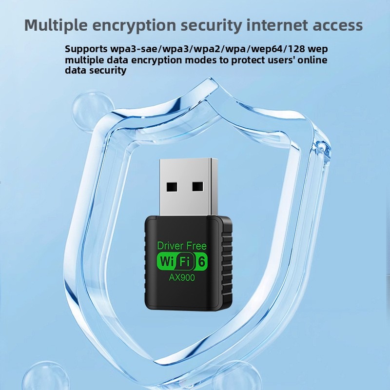 AX900 Wifi 6 Mini USB 2.0 Dongle Network Card BT 5.4 2in1 Transmitter Receiver Dongle For Win 10/11 PC Dual Band 2.4G/5Ghz