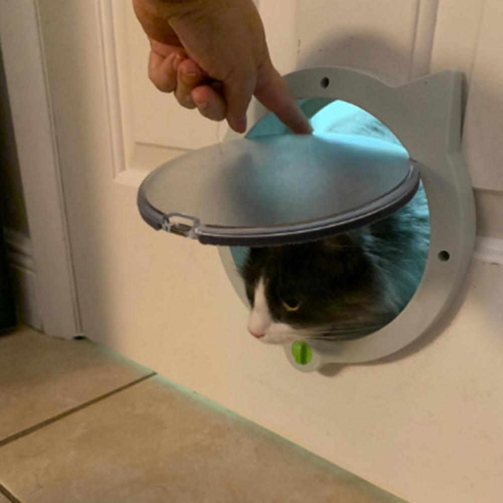 Pet Locking Cover Useful Useful Quiet Lockable Pet Flap for Outdoor Cats Doors Pet Door