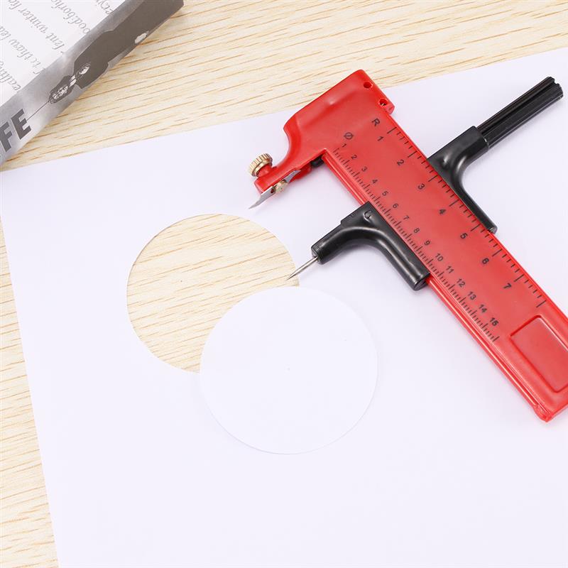 Circular Ruler DIY Tool Building Model Material Covering Paper Plastic Board Round Tangential Device Compasses Cutter