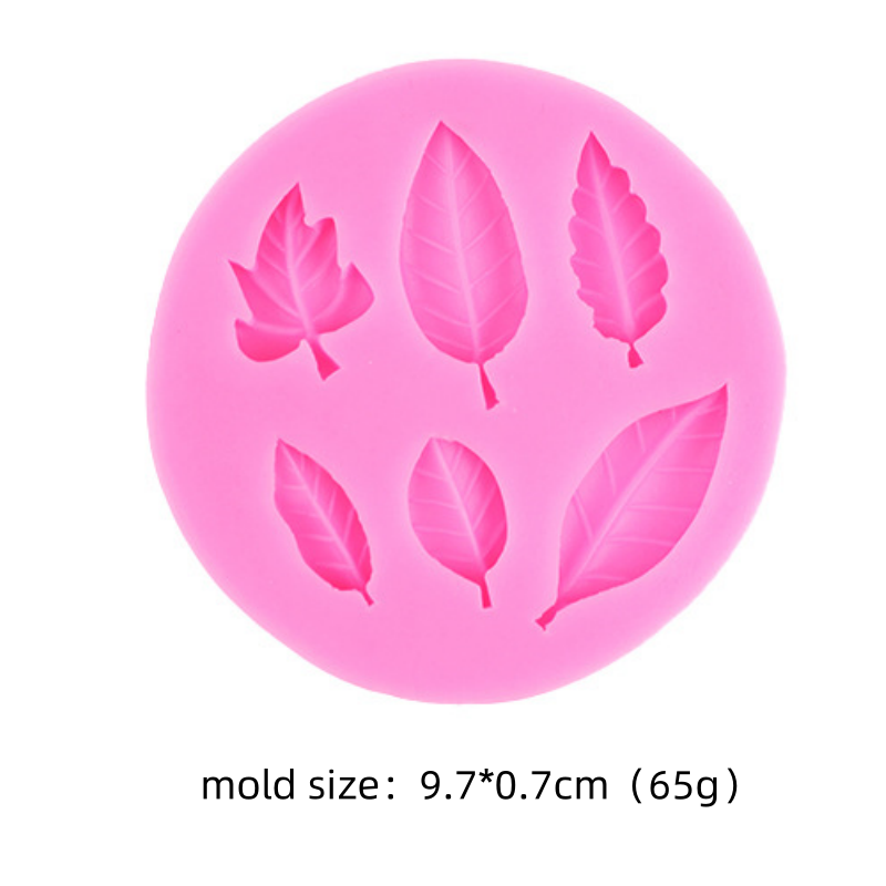 DIY Leaf Maple Leaf Silicone Mould Leaf Collection Flipping Silicone Mold Cake Decoration Moulds Resin Clay Accessories: light yellow