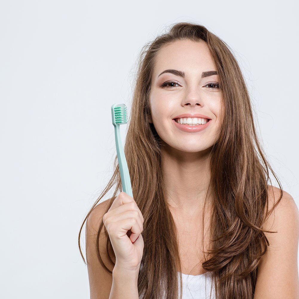 Cepillo de dientes con cerdas en espiral suaves y coloridas 3 uds. Limpiador de dientes con Mango antideslizante para limpieza Oral de adultos