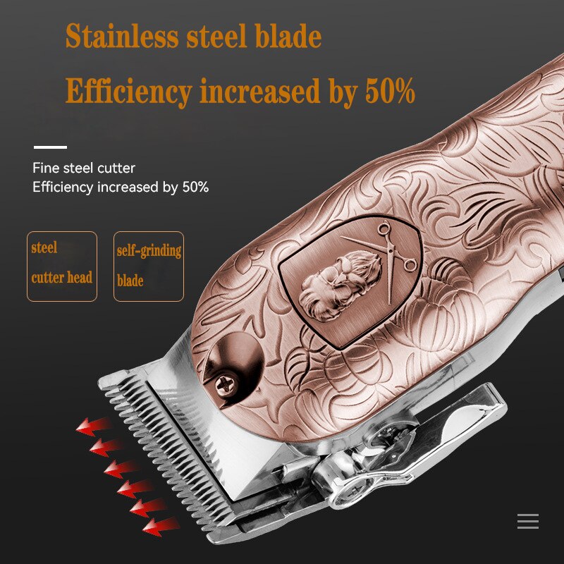 adjustable cordless hair clipper barber shop rechargeable hair trimmer men electric hair cutting machine 6500RPM