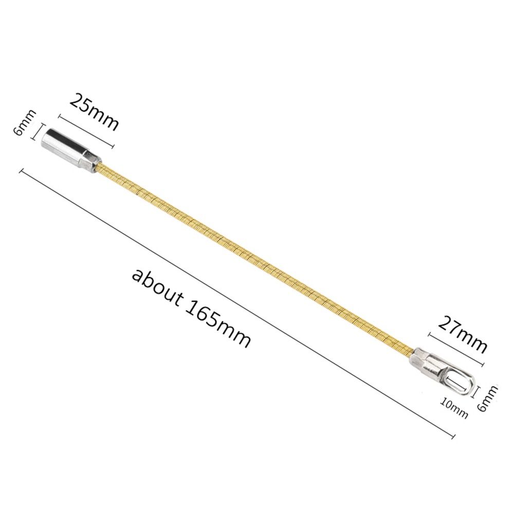 Voor Reparatie Snelle Hulpgereedschappen Automatische Draad Draad Draad Kabel Elastische Threader Fish Tape Leader Connector Kop: Bruin