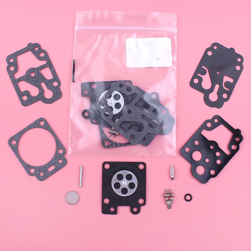 2pcs/lot Carburetor Rebuild Repair Kit For Walbro K10-WYC WYC Carb Trimmer Blower Spare Part