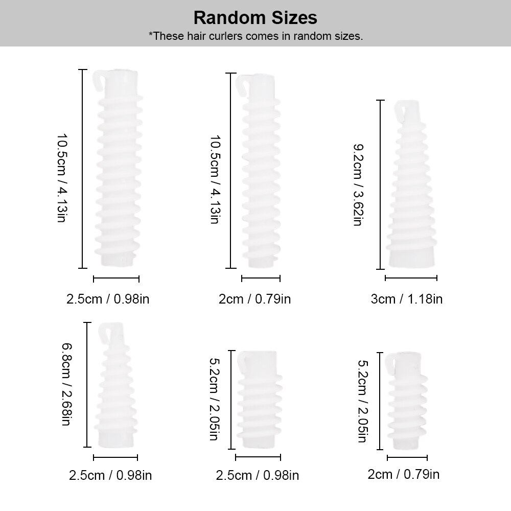 10 sztuk plastikowe spiralne włosy wałek robić włosów fryzjerstwo rolki lokówki zestaw robić falistego ekspres robić włosów stylizacja z salonu narzędzia