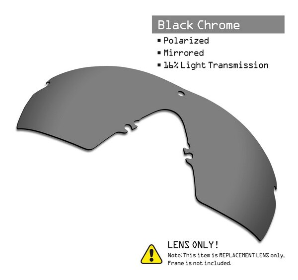 Smartvlt Gepolariseerde Vervanging Lenzen Voor Oakley Si M Frame 2.0 Zonnebril-Meerdere Opties: Black Chrome