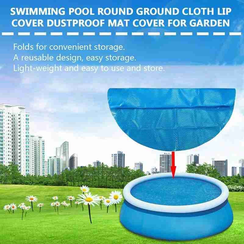 1.22/1.52/1.83m Blue Pool Cover Protector 8ft Foot Pool Insulation Mat Outdoor Accessories Ground Pool Swimming Protection