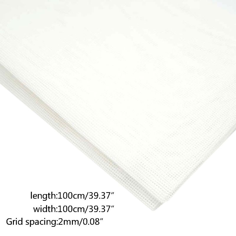 Tissu en maille 100x100cm pour crochet de loquet, tapis, crochet, fabrication de tapisserie, toile, bricolage, outil artisanal