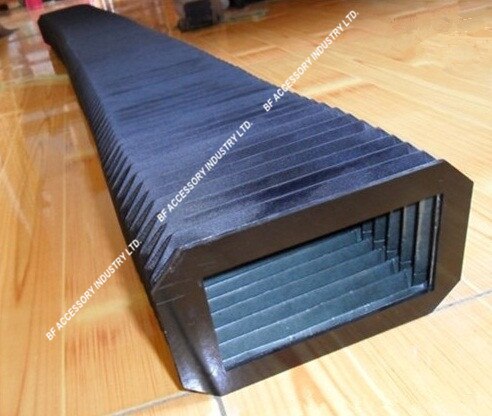 Square flexible accordion protective bellow covers