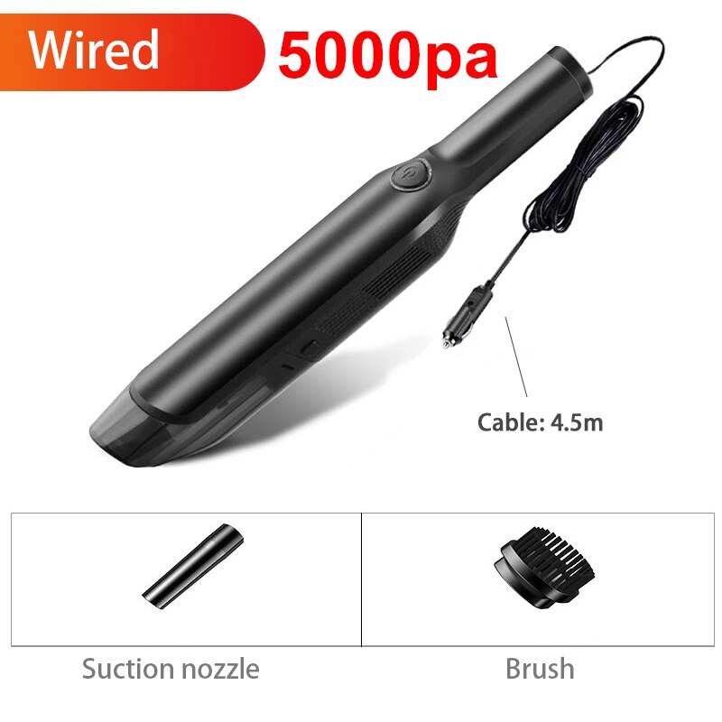 12v 13000pa bärbar sladdlös dammsugare för bil handhållen trådlös dammsugare med tvättbart filter kraftfullt sug: Typ 1