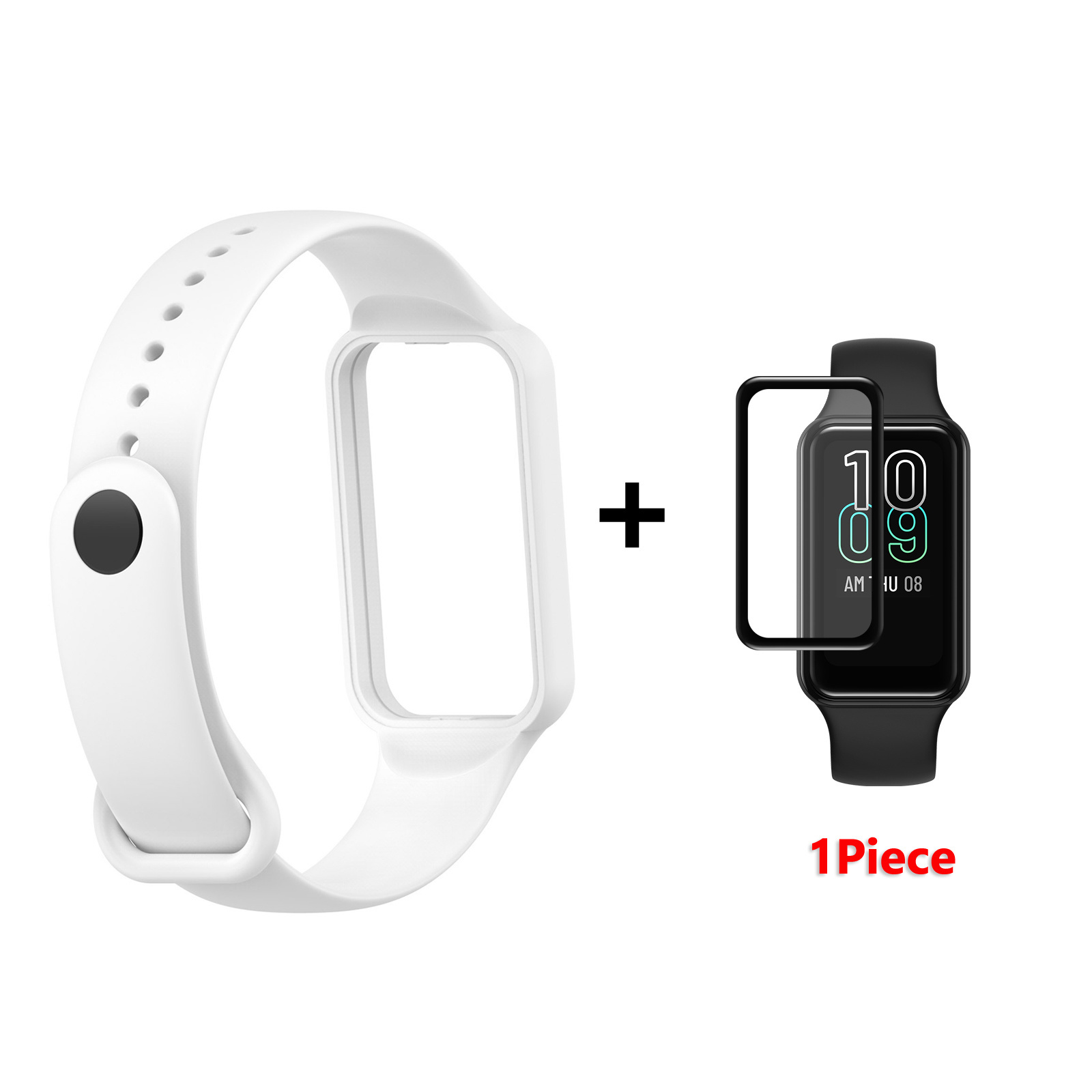 Urrem til amazfit band 7 rem udskiftningsrem til amazfit band 7 urremme armbånd: Sølvgul