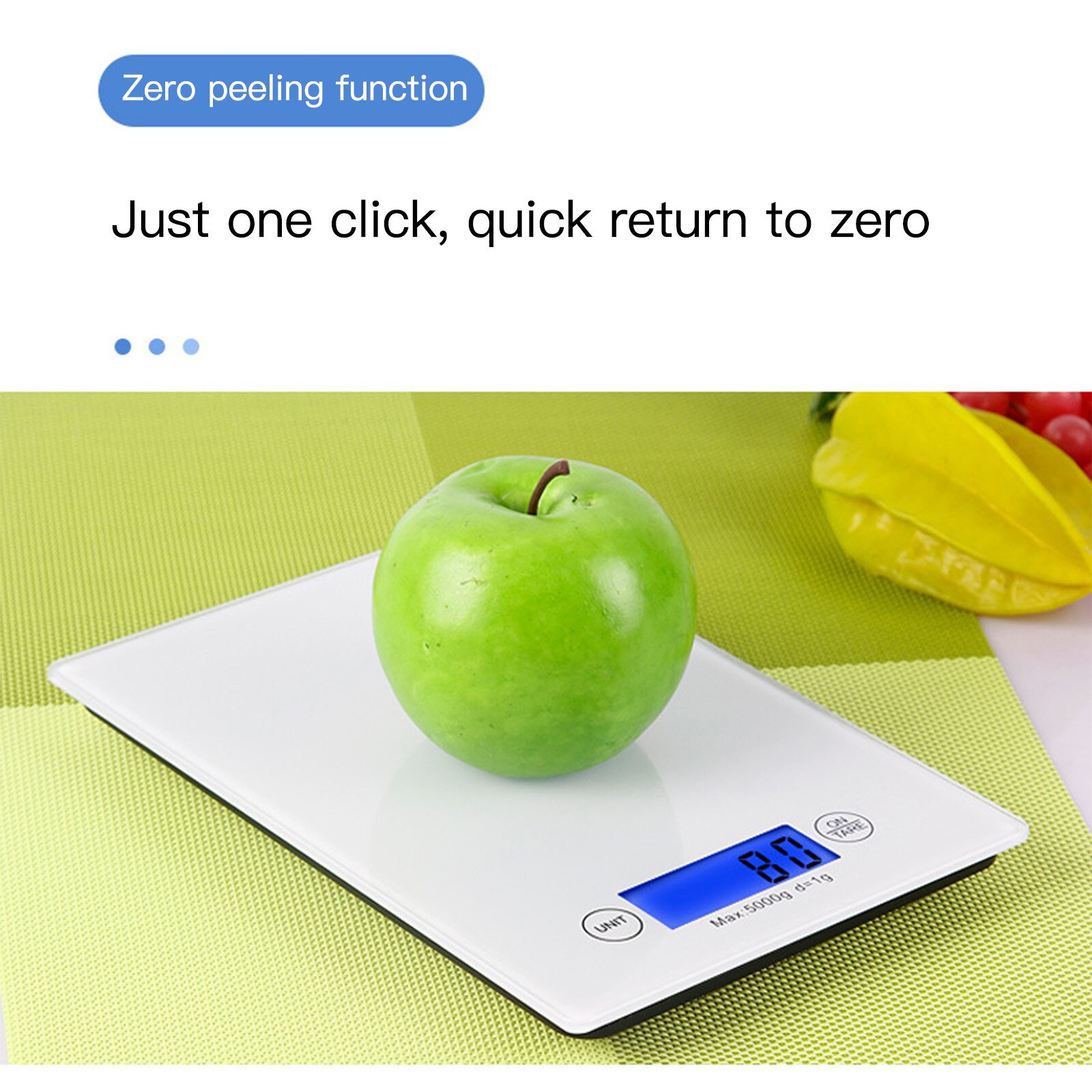 Electronic Kitchen Scale Digital Food Scale Stainless Steel Weighing Scale LCD High Precision Measuring Tools Scale For Cooking