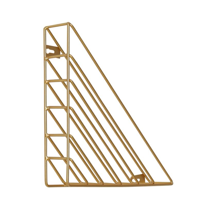 1 pièces Triangle métal Table rangement panier Chic nordique scandinave or bureau rangement panier chargeur organisateur décor maison