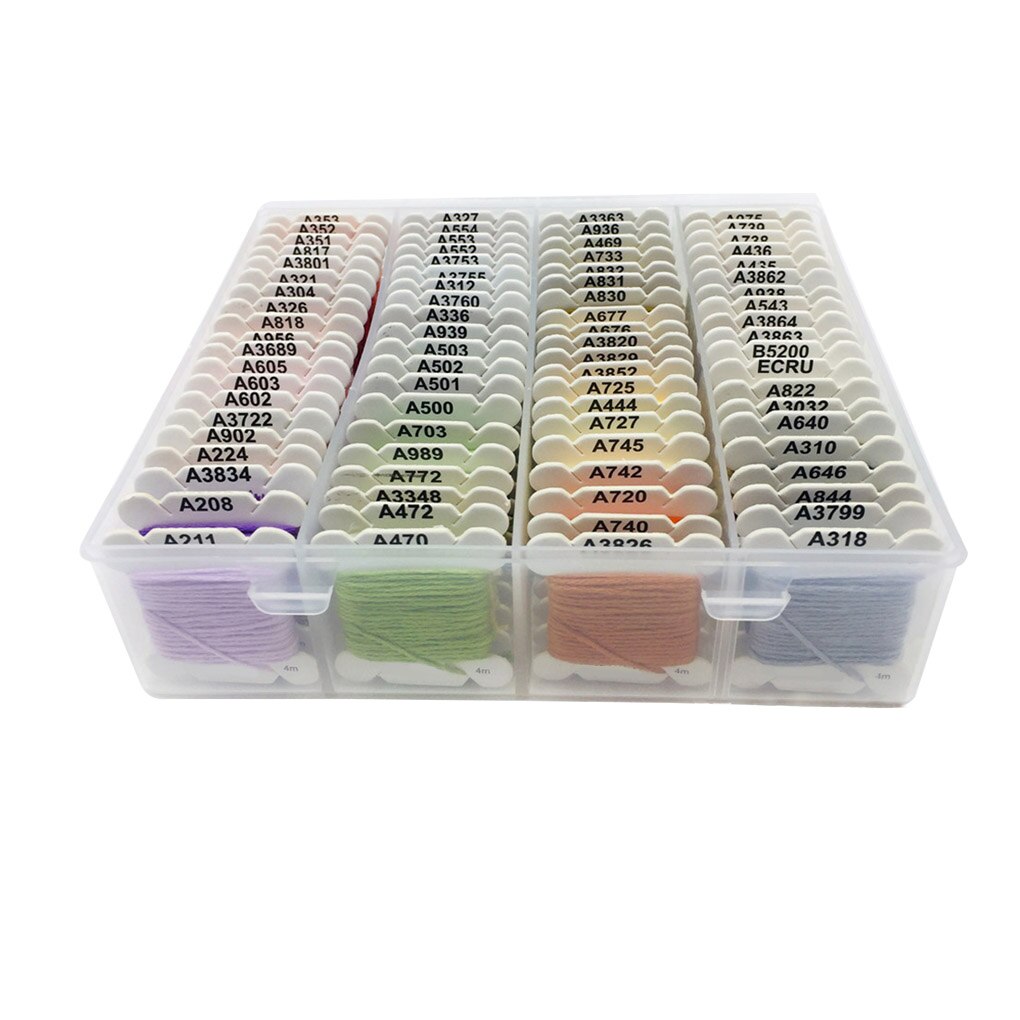 80 Colors 4m Embroidery Floss Set Handicraft DIY Cotton Material Sewing Line Sewing Quilting Threads Lines Kit Color Random