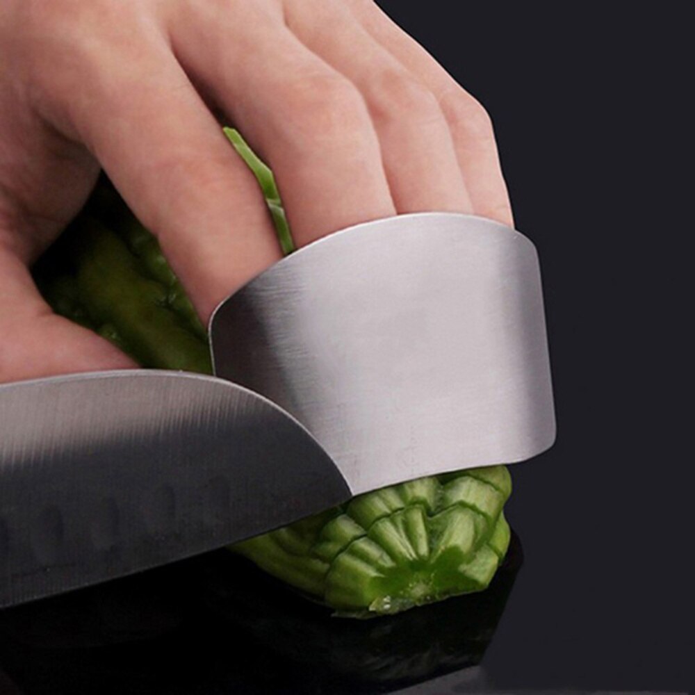 3Pcs Handig Praktische Duurzaam Rvs Finger Protector Hand Protector Voor Keuken Chef Huisvrouw: Default Title