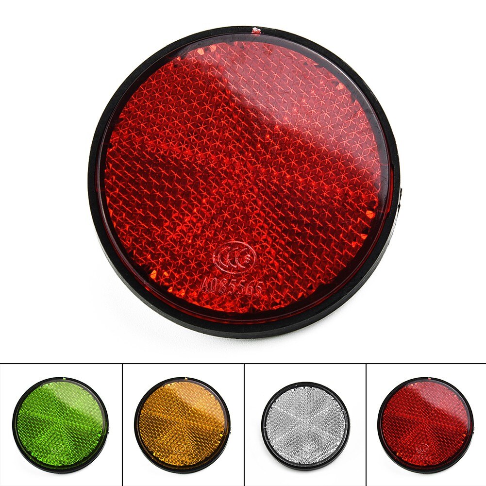 1 pièces Vélo Réflecteur Rond 56mm Vélo Réfléchissant S&#39;attaquer Nuit Sécurité Cyclisme Accessoires Pour Motos, Électro-mobile