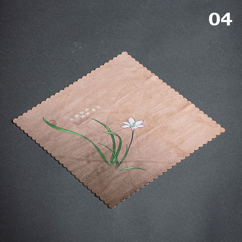 Toalla de té de gamuza Kung Fu, tetera antiquemaduras, accesorios de posavasos para taza de té Zen, alfombrilla de té absorbente para el hogar, servilleta de té: 04