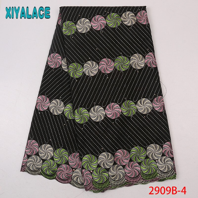Swiss voile lace in switzerland swiss dry lace in switzerland,African cotton lace with rhinestones KS2909B-4