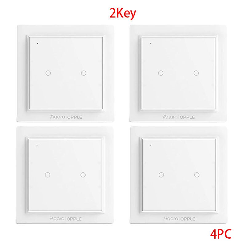 Original Aqara Opple Wireless Switch Zigbee 3.0 Smart Light Switch 2/4/6 Buttons APP Remote Control For Apple Homekit Mijia APP: 4PC-2Key